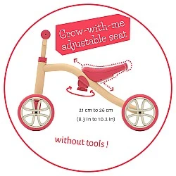 Chillafish Quadie CPQD01PEA ride-on PEACH