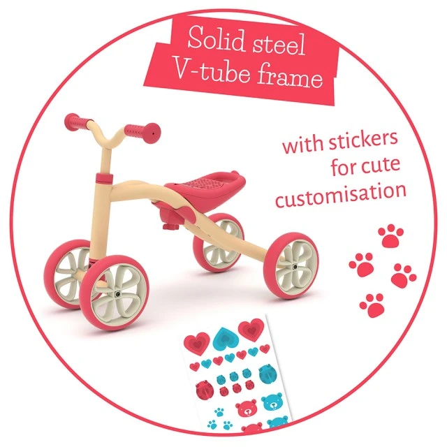 Chillafish Quadie CPQD01PEA ride-on PEACH