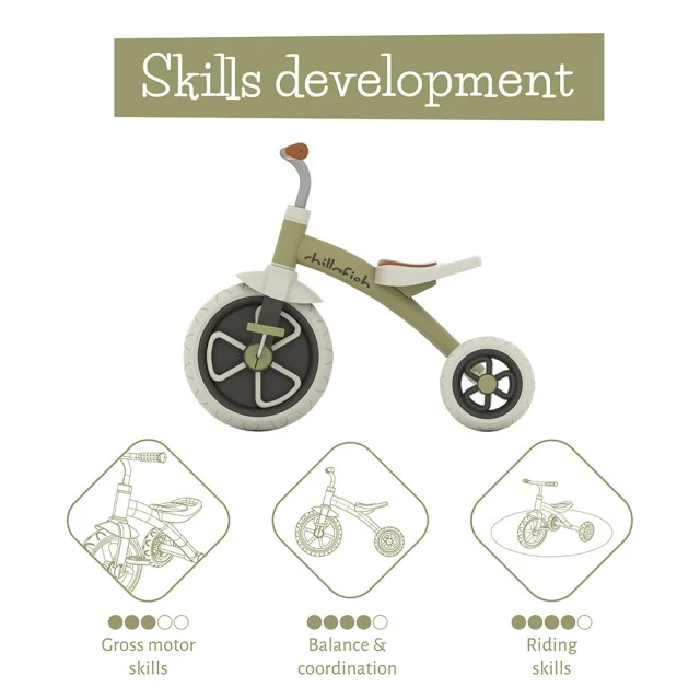 Chillafish Ziggi CPZG01OLI tricycle Olive
