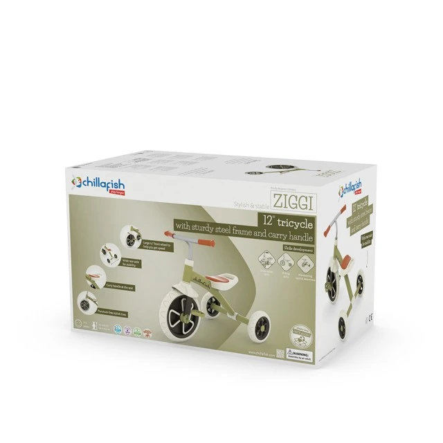 Chillafish Ziggi CPZG01OLI tricycle Olive