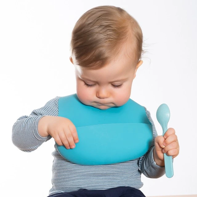 25033 Reer silicone bib blue