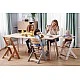 KinderKraft ENOCK high chair wooden/white legs KKKENOCWHT