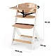 KinderKraft ENOCK high chair wooden/white legs KKKENOCWHT