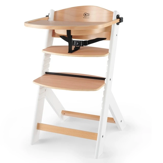 KinderKraft ENOCK high chair wooden/white legs KKKENOCWHT