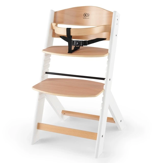 KinderKraft ENOCK high chair wooden/white legs KKKENOCWHT