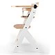 KinderKraft ENOCK high chair wooden/white legs KKKENOCWHT
