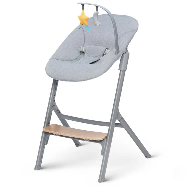 KinderKraft LIVY high chair wood + CALMEE lounge chair