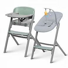 KinderKraft LIVY столче за хранене зелено + CALMEE шезлонг