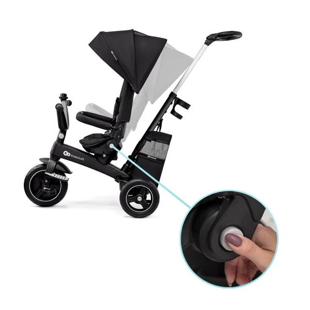 KinderKraft EASYTWIST black tricycle KREASY00BLK0000