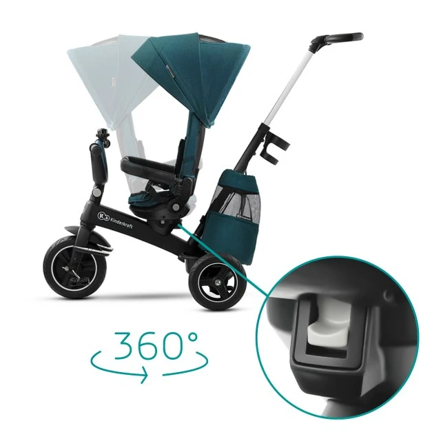 KinderKraft EASYTWIST green tricycle KKRETWIGRE