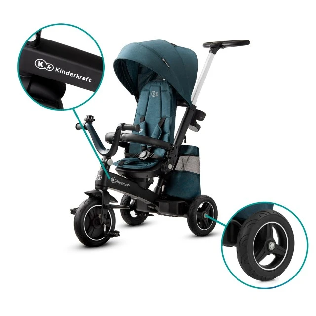 KinderKraft EASYTWIST green tricycle KKRETWIGRE