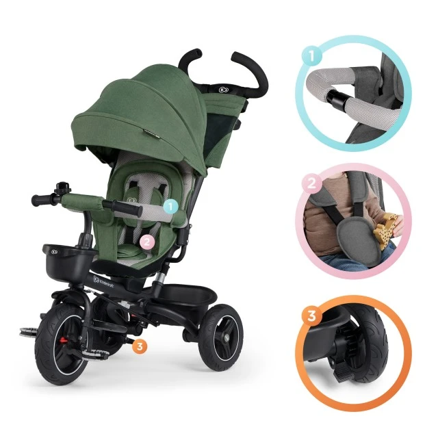 Kinderkraft SPINSTEP tricycle green KRSPST00GRE