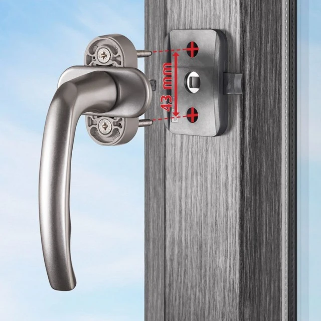 70021 Reer door and window lock BLACK