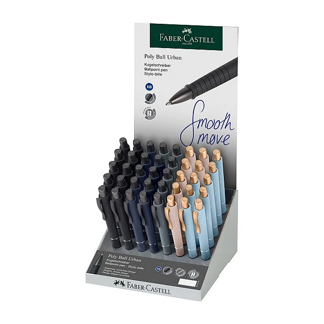 Faber-Castell Poly Ball Urban ballpoint pen, 40 pieces in a display