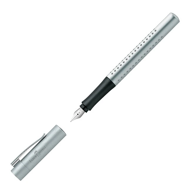Faber-Castell Grip 2011 fountain pen, M, grey