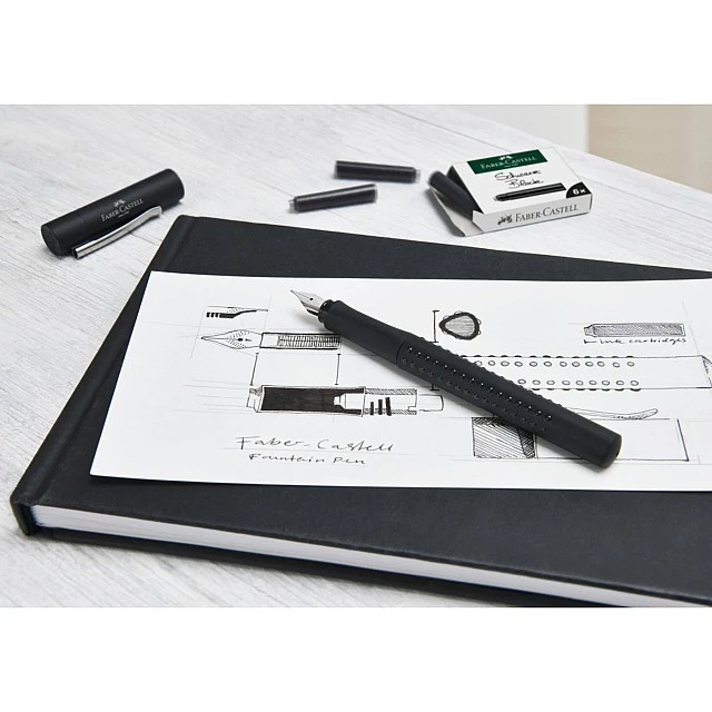 Faber-Castell Grip 2011 fountain pen, F, black