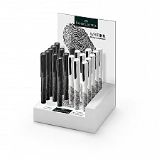 Faber-Castell WRITink pen, white/black, 20 pieces in a display