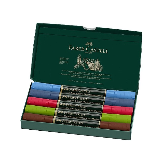 Faber-Castell Albrecht Dürer watercolour marker urban sketching, 5 colours