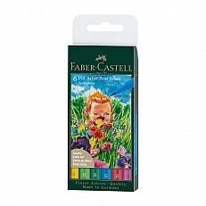 Faber-Castell Маркер-четка Pitt Artist, пролет, 6 броя