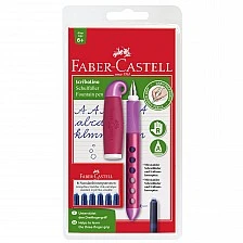 Faber-Castell Scribolino pen, children’s, with 6 cartridges and accessories included