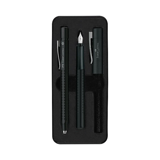 Faber-Castell Grip 2011 fountain pen and ballpoint, M, black