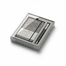 Faber-Castell Ambition set, pen and notebook, A6, black