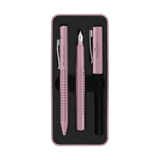 Faber-Castell Grip 2010 fountain pen and ballpoint, M, Rose Shadows