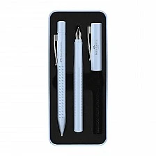 Faber-Castell Grip 2010 fountain pen and ballpoint, M, sky blue