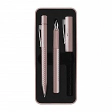 Faber-Castell Grip 2011 fountain pen and ballpoint, M, pale pink