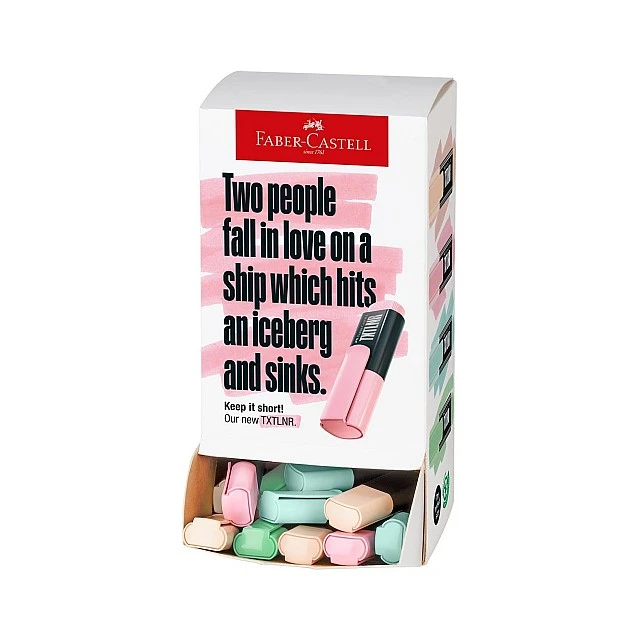 Faber-Castell Text marker TXTLNR, mini, pastel, 60 pieces