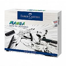 Faber-Castell Комплект Pitt Manga Starter, молив, писец и гума