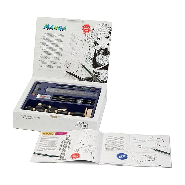 Faber-Castell Pitt Manga Starter set with pencil, fineliner and eraser