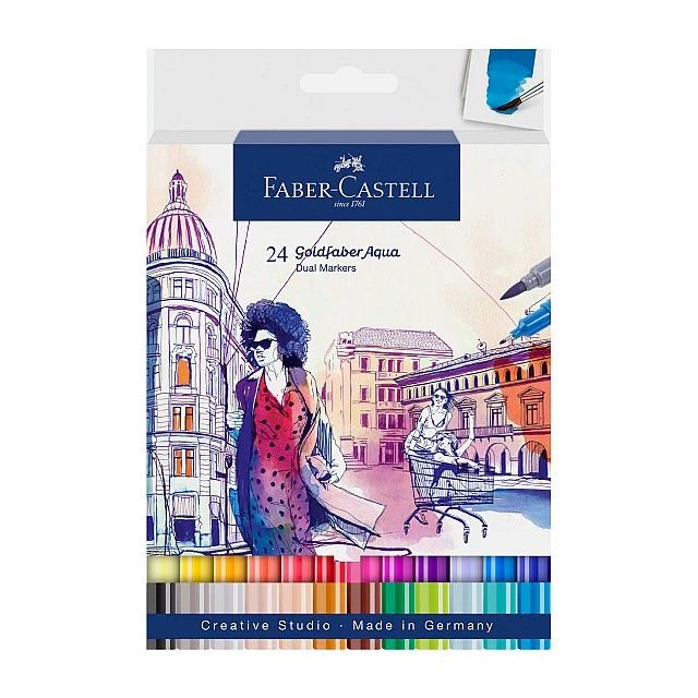 Faber-Castell Goldfaber A.Dual marker, 24 colours