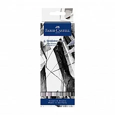 Faber-Castell Маркер Goldfaber A.Dual, сив, 6 броя