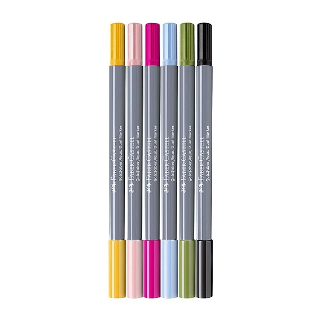Faber-Castell Goldfaber A.Dual marker Lettering, 6 pieces