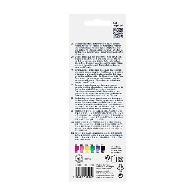 Faber-Castell Goldfaber A.Dual marker Graffiti, 6 pieces