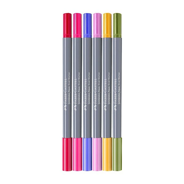 Faber-Castell Goldfaber A.Dual marker Flowers, 6 pieces