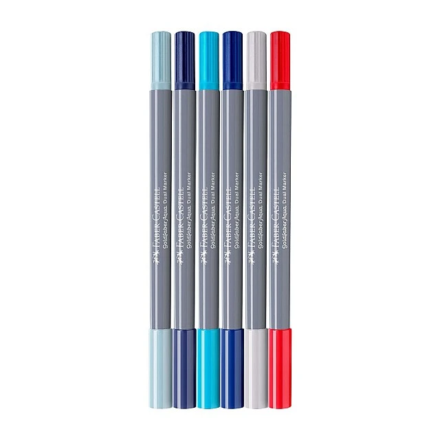 Faber-Castell Goldfaber A.Dual marker Seaside, 6 pieces