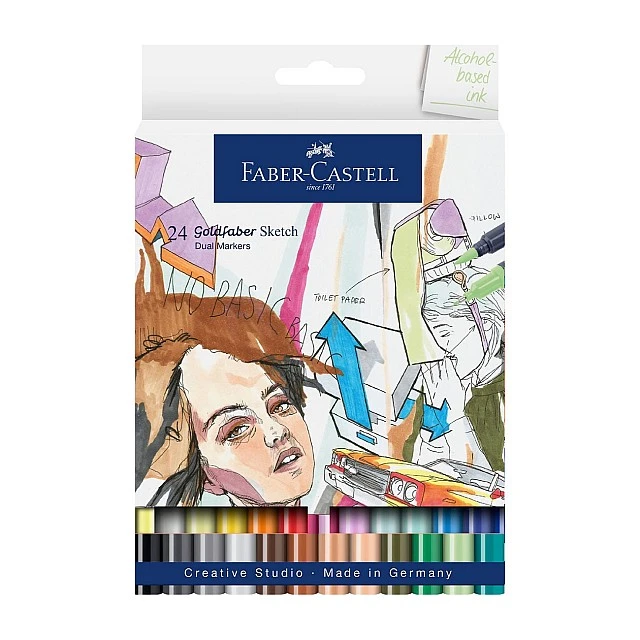 Faber-Castell Маркер Goldfaber Sketch, 24 броя