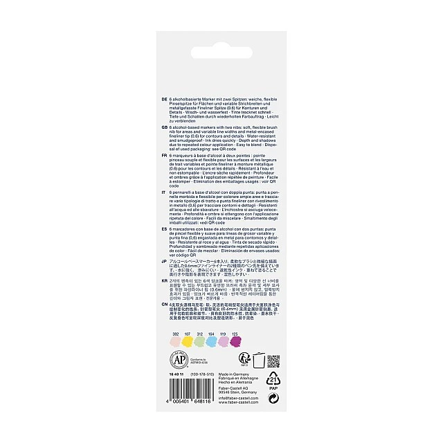 Faber-Castell Goldfaber Sketch marker Kawaii, 6 pieces