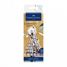 Faber-Castell Маркер Goldfaber Sketch - Fashion, 6 броя