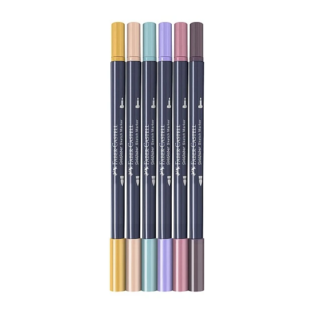 Faber-Castell Goldfaber Sketch marker Fashion, 6 pieces