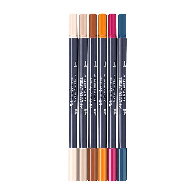 Faber-Castell Маркер Goldfaber Sketch - Maga, 6 броя