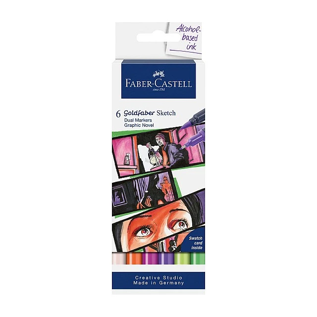 Faber-Castell Goldfaber Sketch marker Graphic, 6 pieces