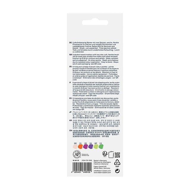 Faber-Castell Goldfaber Sketch marker Graphic, 6 pieces