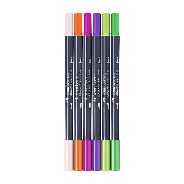 Faber-Castell Goldfaber Sketch marker Graphic, 6 pieces