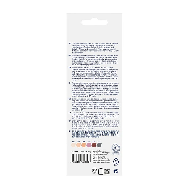 Faber-Castell Goldfaber Sketch marker Portrait, 6 pieces