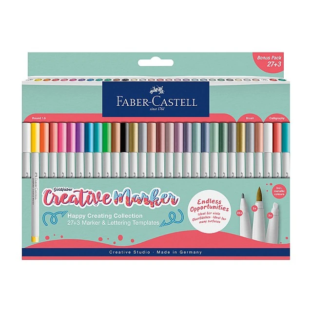 Faber-Castell Creative Marker, 30 pieces