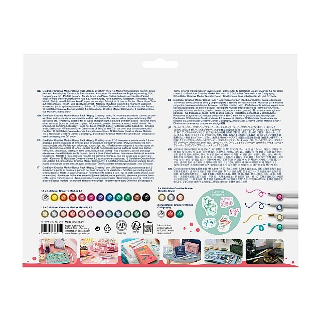 Faber-Castell Creative Marker, 30 pieces