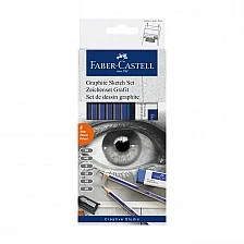 Faber-Castell Goldfaber 1221 pencils set of 6 with sharpener and eraser